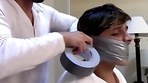 Tapegagged axel franco in bondage flick preview