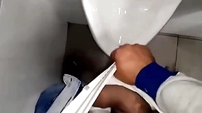 Cumming in the bathroom at the mall
