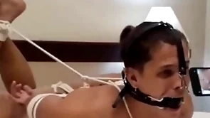 Henrique hogtied nosehook in bondage backstage chapter from bondageman