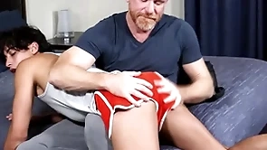 That little imp has to learn a lesson! stepson gabe bradshaw's exasperation not only gets spanked by his stepdaddy eric the red, but fucked too!