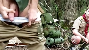 Scouts went for the hike with the addition of banged