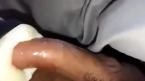 Making out my homemade sex toy before s.