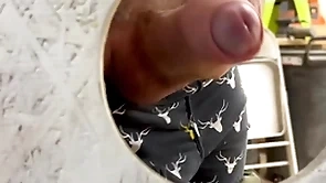 Sucking paterfamilias dick at the gloryhole