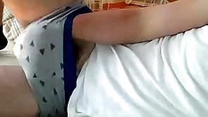 Balls boucing greatest extent masturbating