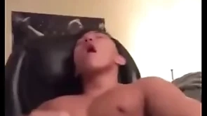Asian man moan and cum