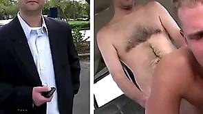 Bait bus - middle aged salaryman thomas hoffman cheats on his girlfriend... with a guy!