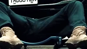 Closeted motor mechanic fucked rough by his buddy