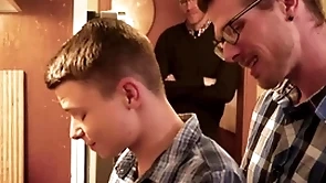 Gaycest - little austin young banged wits daddy in wild threeway
