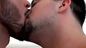 Naughty hunk mason lear pees and cums wih justin dean