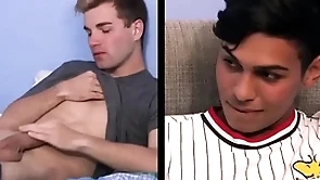 Two interracial twink step brothers snowy by step dad who joins in be fitting of threesome