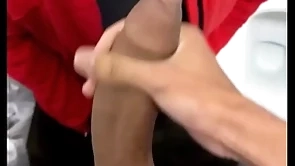 Sucking a hot brasilian twink with tall tool at shopping toilet #zenkiamateur1