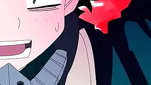 Midoriya gives in his ass to his straight friend bakugo