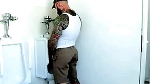 Blue stepson barebacked by buff stepdad