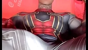 Stroking my massive bushwa wide prexy hero costumes winning shooting a huge load