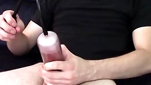 Making my dick bigger with a cock pump brad borrelli