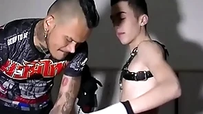 Sexy french twink initiate to sado maso fetish wide of pablo bravo