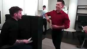 Collin lust plus eric vane have sex in a public office - reality dudes