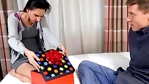 Hermaphrodite fuckers drill nympho battle-axe in threesome fuck