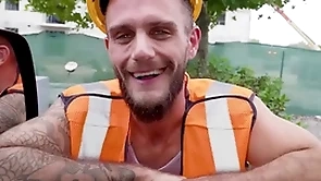 Construction worker gets played and gets sucked by a man as an alternative of a wholesale