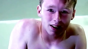A straight gilt boy is near tears while zooid spanked