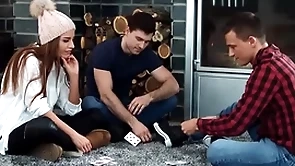 Bi dudes turtle-dove petite slut nearly triple nearly doggystyle