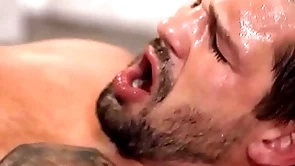 Benefactor rivera leaves his door open when masturbating so brysen can easily watch him doing his thing with his toy - men