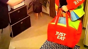 Straight delivery guy seduced