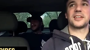 Hot driver jonas matt agrees to give chiwi black a ride if he gives him his asshole - dick rides