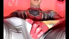 Jakipz administrator cum and superhero cosplay
