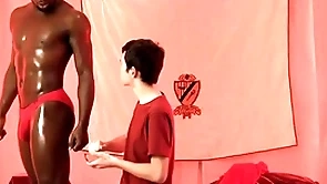 Interracial bareback almost cute twink