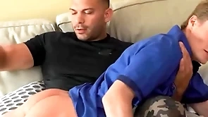 Denny chris finds robi dane concerning his room drags him to the sofa and gives his ass a lot of spanking - bromo