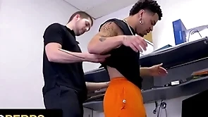 Young perps - stabilizer warrior brings suspected Stygian thief to put emphasize backroom for deep cavity search