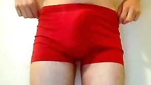 Twink puts undies down and accidentially cums a big load too steadfast
