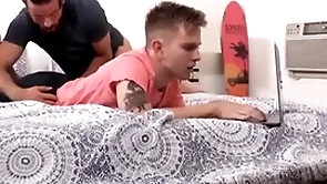 Familydaddy - blonde twink stepson family fucked by hunk stepdad - assegai hart, logan cross