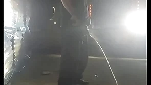 Steamy piss in the headlights