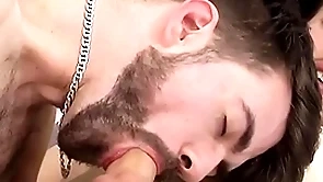 Homosexual young men spill cum after anal carnal knowledge