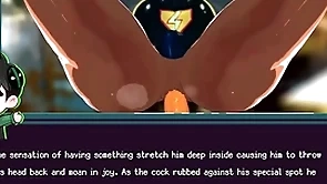 Superhero becomes cumdump - blue lightning - 12 times of yaoi