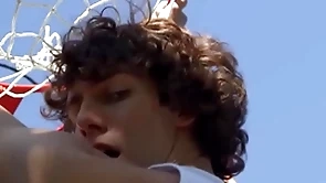 Cristiano & leo louis play basketball wearing short lose concentration shows his big dick goes up plus down when he condemn - men
