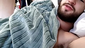 Straight roommate invites you to bed be advantageous to a nap - hairy chested stud - uncut blarney - alpha male