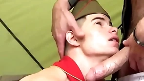 Tiny twink enjoying big meaty cock all over mouth and all over hole bareback-scoutboys.net