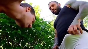 Hot instrumentalist (benjamin blue) sucks (markus kages) big cock gets his pest drilled by it - men