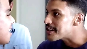 Latino gay boy fucked inexact by skit cousins