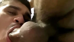 Nicely sucking hammer away skinny big dick