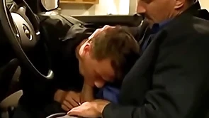 Young gay analrailed by hunk after slobbering on his dick