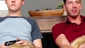 He lost his bachelorhood almost gay stepbrother