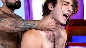 Hairy stepdad fucking his stepson authoritative hard - gay porn