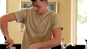 Anally fucked twink loves bestial rimmed
