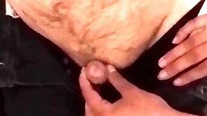 Sweet niece gives her disabled uncle a handjob