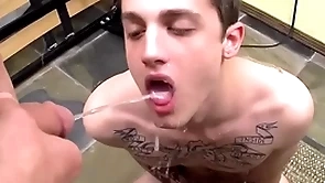 Tattooed twink chris Immunology vector fucked together with peed on in gay group