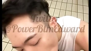 Sucking cock in the shower room  in advance gym
